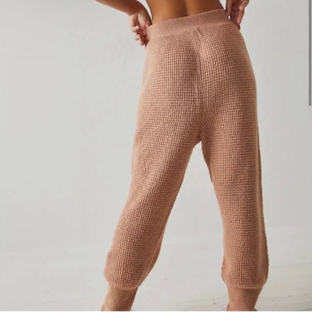 Free People C.O.Z.Y Pants Cafe Cream large - Picture 3 of 7